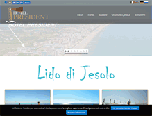 Tablet Screenshot of hotelpresidentjesolo.com